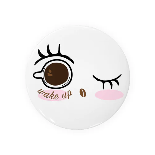 coffee-wake up Tin Badge