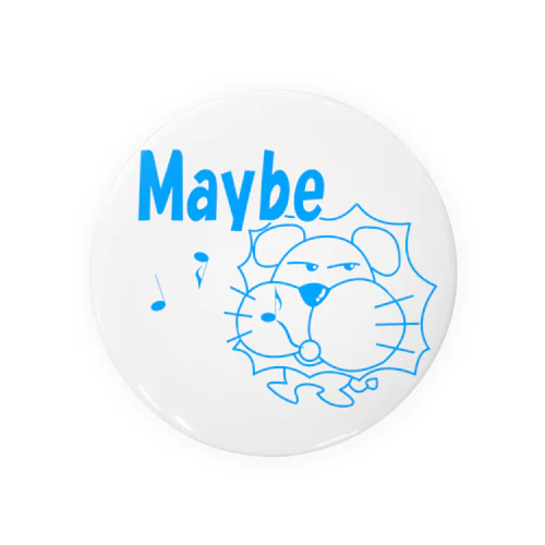 ライオン君 Maybe ブルー Tin Badge