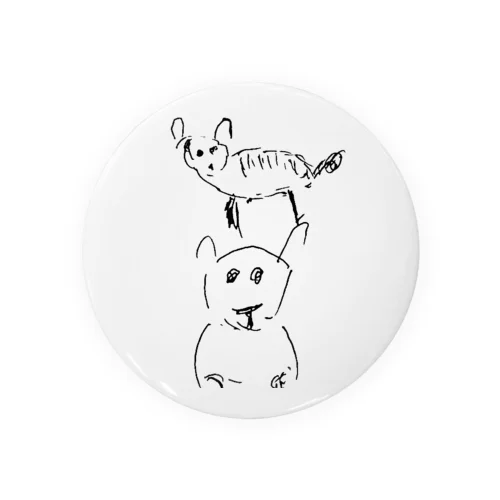 ねこさんが描いた猫　1 Tin Badge