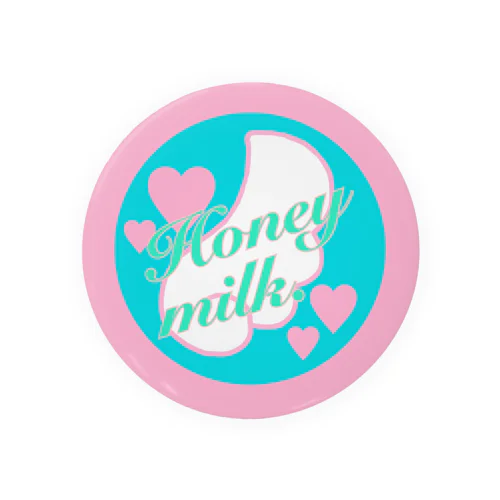 Honey milk. original logo♡ 缶バッジ