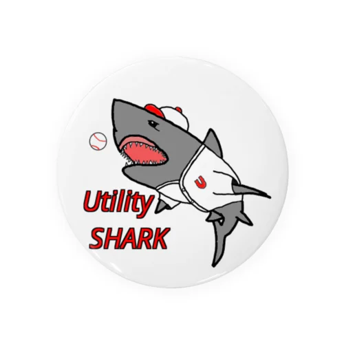 UtilitySHARKロゴシリーズ Tin Badge