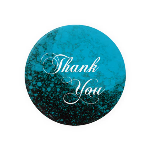 お月様にThank You(Blue) Tin Badge