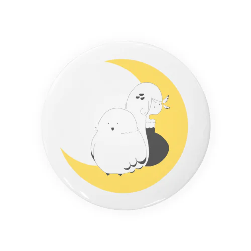 フクロウ少女の月飛行 Tin Badge