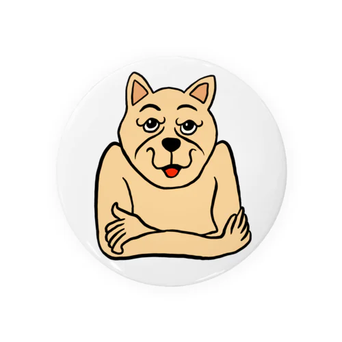 したたかな犬 Tin Badge