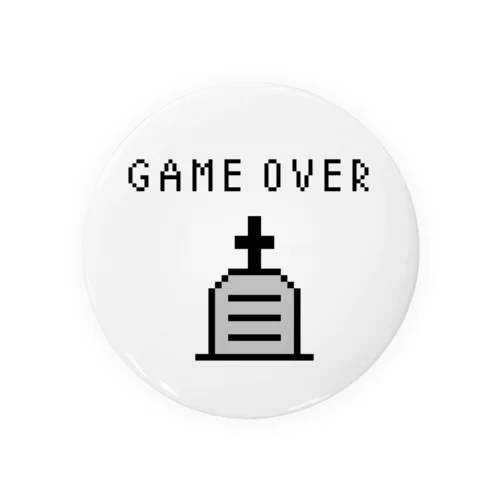 ［ドット絵］GAME OVER Tin Badge