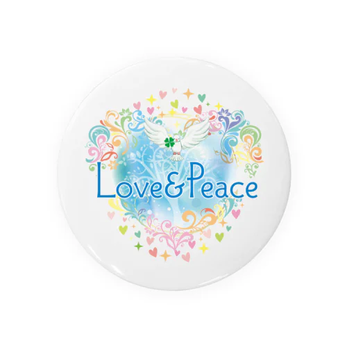 Love＆Peace大人用ロゴ 缶バッジ