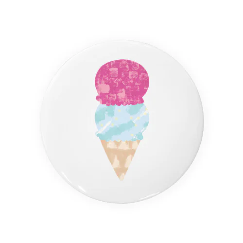 Happy circle icecream Tin Badge