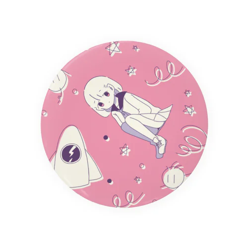 宇宙×女の子 Tin Badge