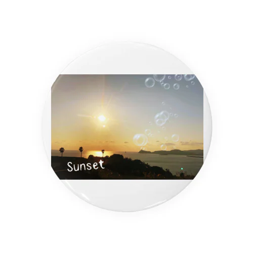 Sunset Tin Badge