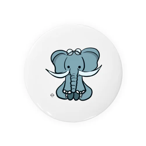 すわるメガネぞう Tin Badge