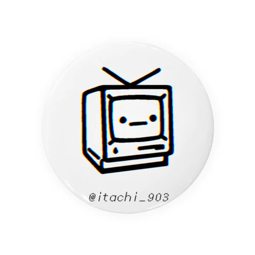 レトロテレビくん Tin Badge