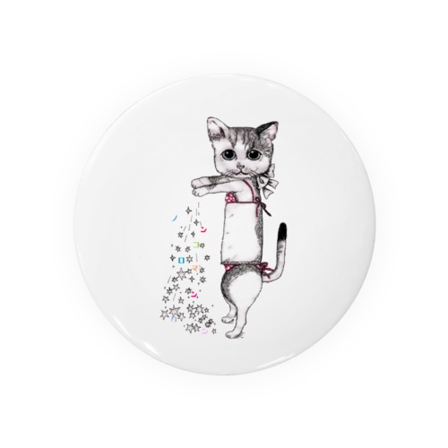 ネコ波動 Tin Badge