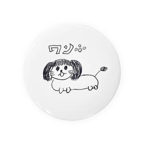 前髪犬 Tin Badge