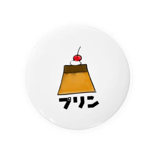 固めのプリンぐっず Tin Badge