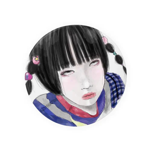 あのちゃん風おんなの子 Tin Badge