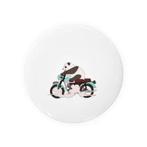 バイク乗りのパンダ Tin Badge