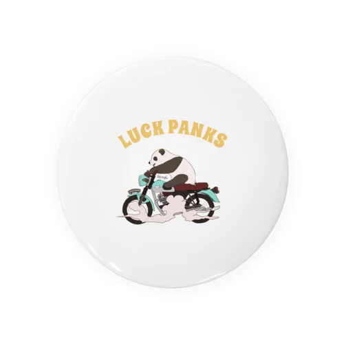 バイク乗りのパンダ Tin Badge