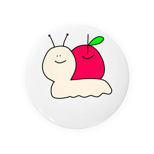 🐌カタツムりんご🍎 缶バッジ