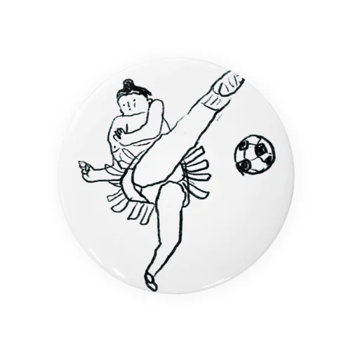 サッカー相撲 Tin Badge