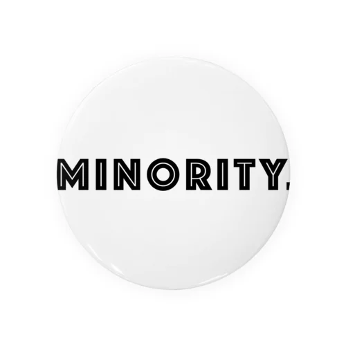 MINORITY.　- black ver. 01 - Tin Badge