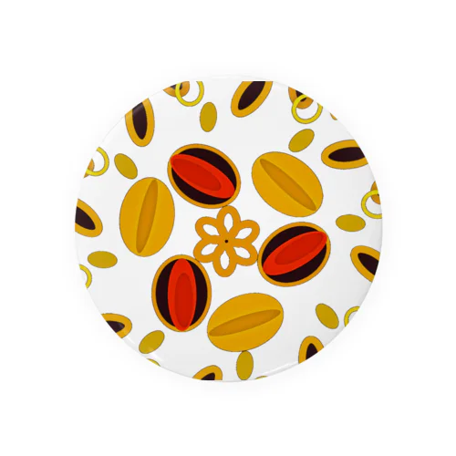 秋のアーモンド収穫祭‥Almond harvest festival 캔뱃지