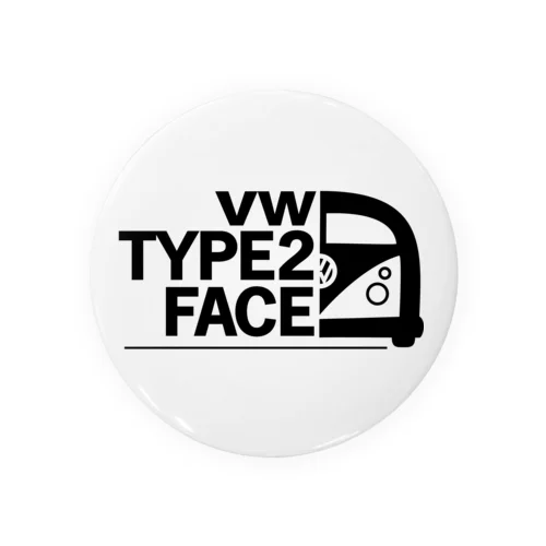 VW T-2 Face Tin Badge