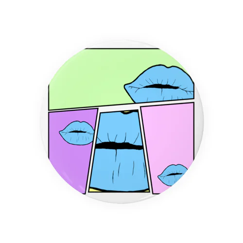 Delicate Lips Tin Badge