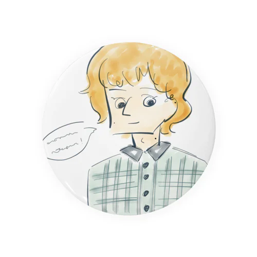 異国の男の子 アンドレイくん Tin Badge