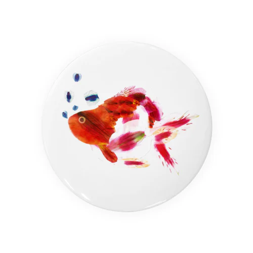 押し花金魚/Pressed flower goldfish 缶バッジ