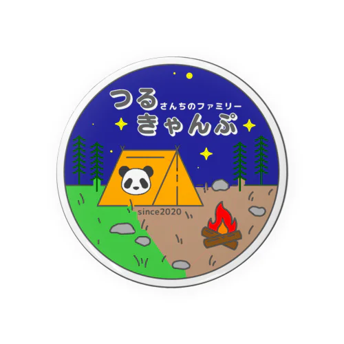 つるきゃんぷ 丸カラー Tin Badge