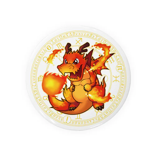 【算数王国】No.91ドラゴン Tin Badge