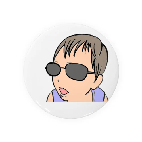 dark glasses BABY Tin Badge