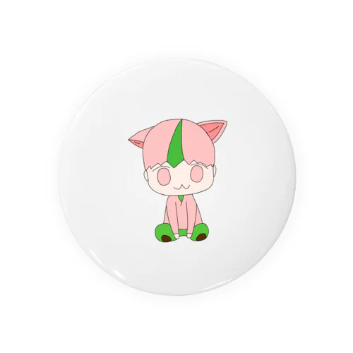 mochi ねこ Tin Badge