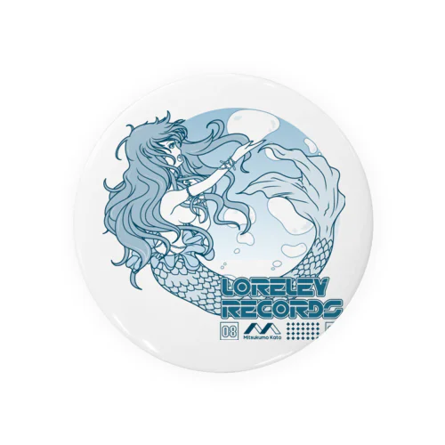 Loreley records 缶バッジ