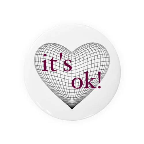 it's ok！♡ Tin Badge