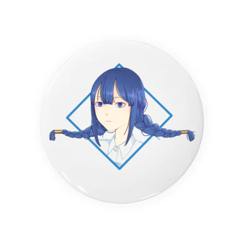 青髪の子。 Tin Badge