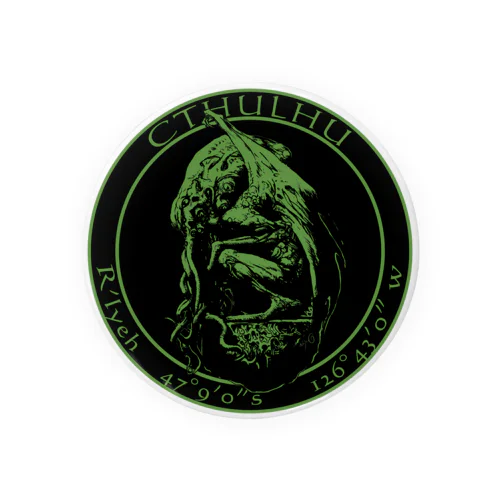 Cthulhu Statue Tin Badge