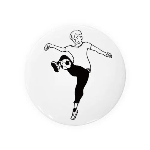 football-boy- Tin Badge