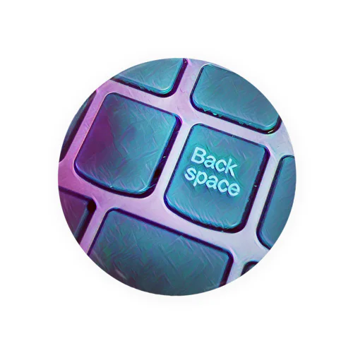 Back space Tin Badge