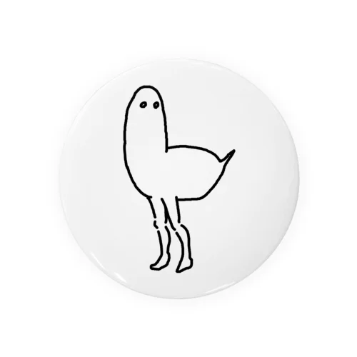 人間の足がはえた鳥 Tin Badge