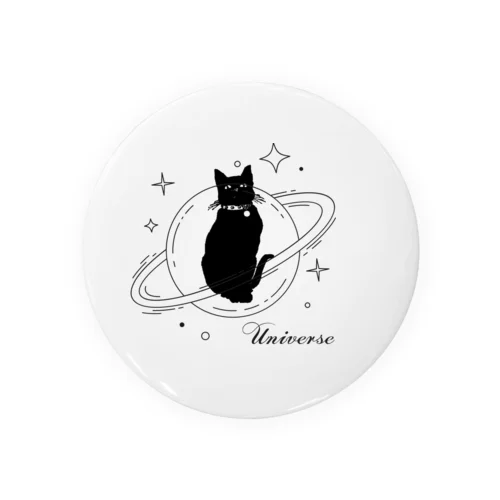 黒猫★惑星 Tin Badge