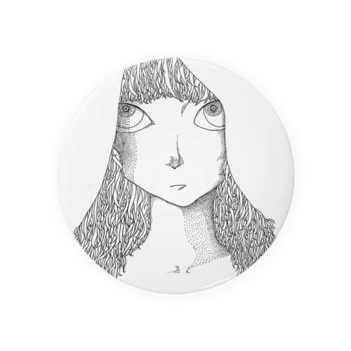 女の子2 Tin Badge