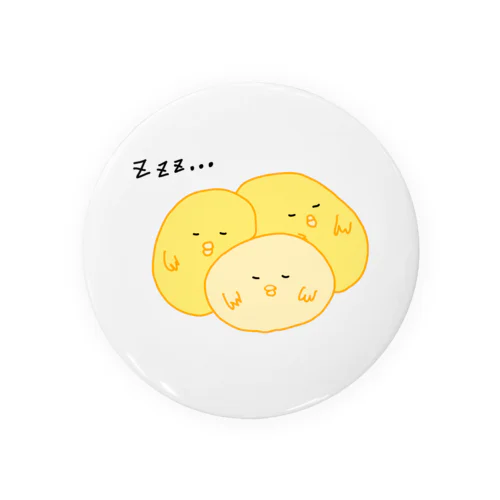 みんなで寝るひよこ Tin Badge