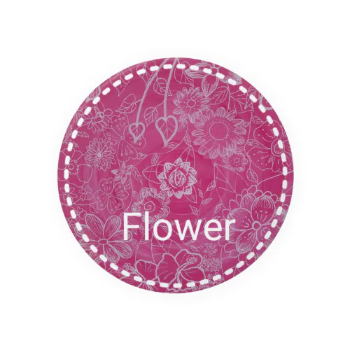 Flower Tin Badge