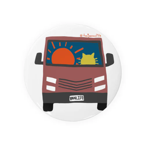 Vanlife バンライフ Tin Badge