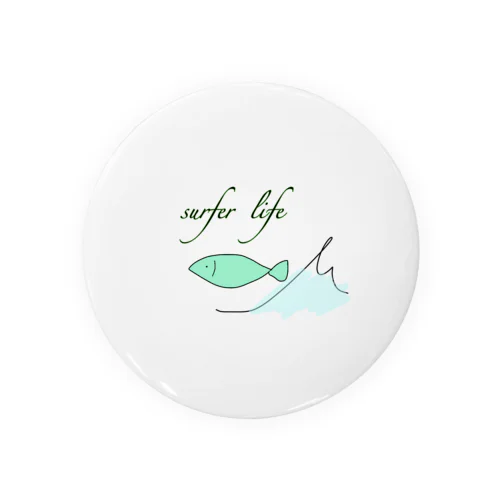 surfer Life Tin Badge