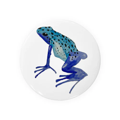 コバルトヤドクガエル🐸ですヨ‼️ Tin Badge