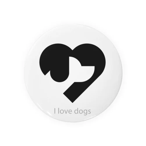 I love dogs 缶バッジ