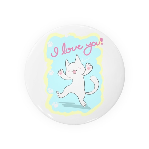 愛が溢れすぎた猫 Tin Badge