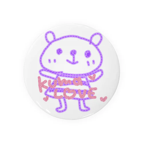 わっくま　くまラブ Tin Badge